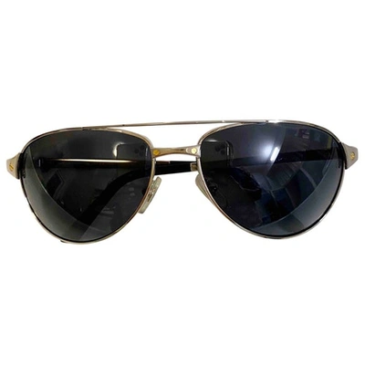 Pre-owned Cartier Santos Silver Metal Sunglasses