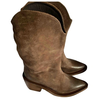 Pre-owned Marsèll Cowboy Boots In Brown