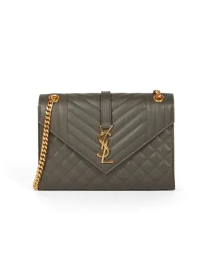 medium envelope monogram matelassé leather shoulder bag