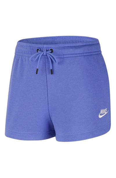 Shop Nike Essential Shorts In Sapphire/ White
