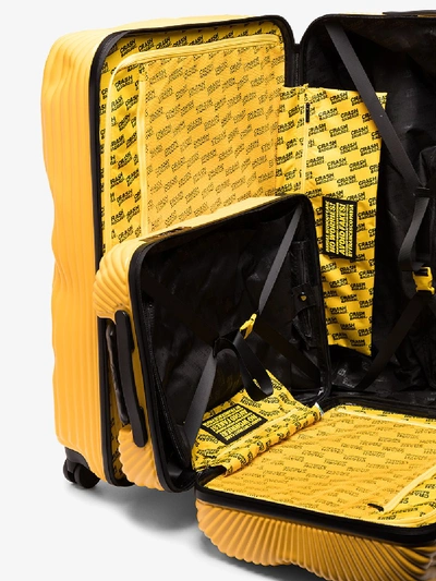 Shop Crash Baggage Yellow Stripe Cabin Suitcase Set