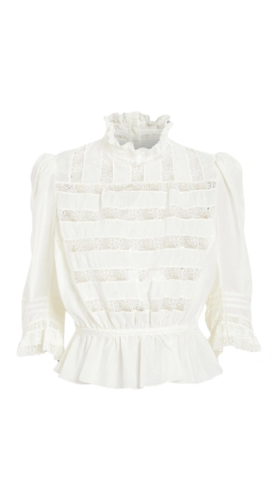 Shop The Marc Jacobs The Victorian Blouse In Ivory