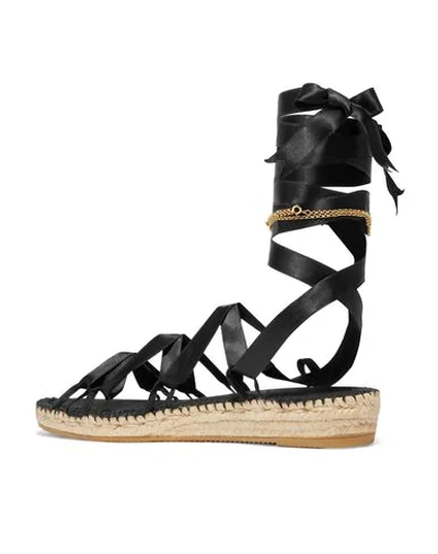 Shop Alighieri Woman Sandals Black Size 6 Textile Fibers
