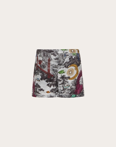Shop Valentino Uomo Dreamatic Print Swim Shorts In Multicolored