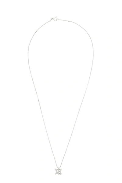 Shop Misbhv The M Necklace In Argento