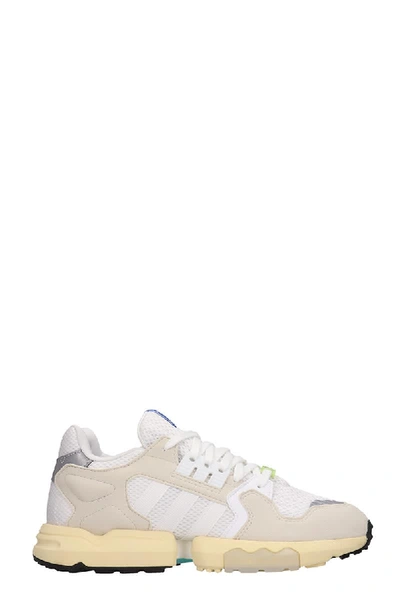 Shop Adidas Originals Zx Torsion Sneakers In White Synthetic Fibers