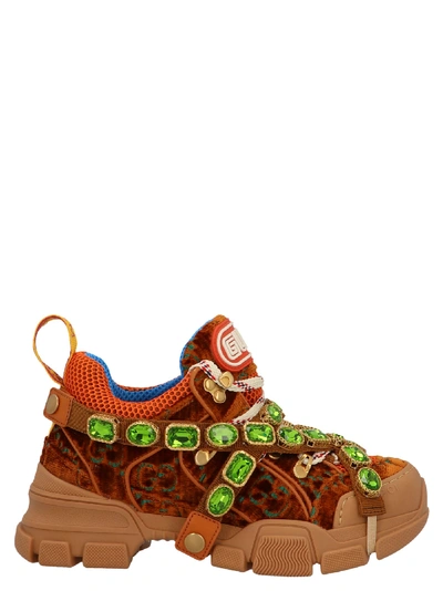 Shop Gucci Flashtrek Shoes In Multicolor