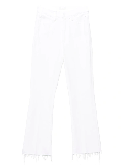 Shop Mother The Hustler Jeans In White
