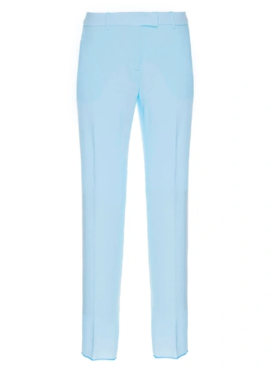 Shop Max Mara Jerta Pants In Azzurro