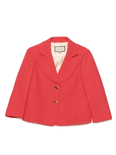 Shop Gucci Blazer In Fuxia