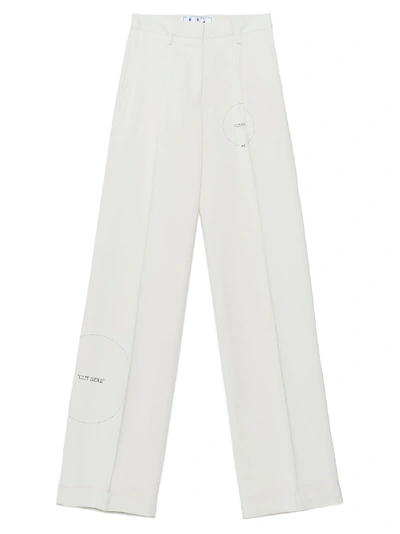 Shop Off-white Cut Here Pants