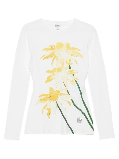 Shop Loewe Daisy T-shirt In Multicolor