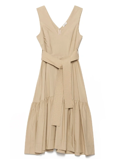 Shop P.a.r.o.s.h. Canyon Dress In Beige