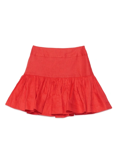 Shop Zimmermann Skirt In Red