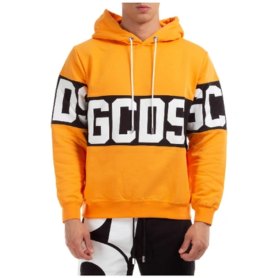 Shop Gcds Band Logo Hoodie In Arancione