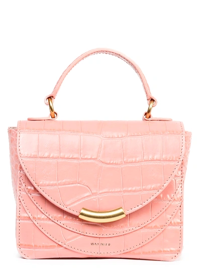 Shop Wandler Luna Mini Arch Bag In Marrone