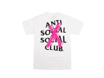 Pre-owned Anti Social Social Club  Cancelled T-shirt White
