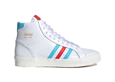 Pre-owned Adidas Originals  Basket Profi Cloud White In Cloud White/red/gold Metallic