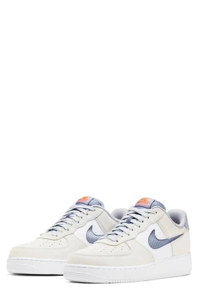 Shop Nike Air Force 1 '07 Lv8 Sneaker In Pure Platinum/ Indigo/ White