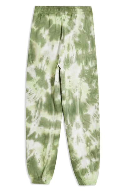Shop Topshop Tie Dye Jogger Pants In Green
