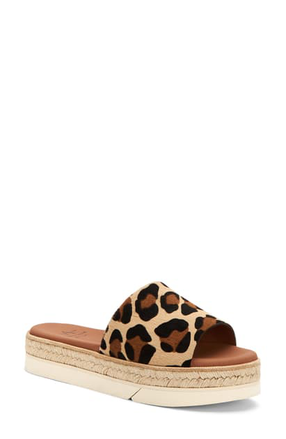 espadrille platform slide sandals