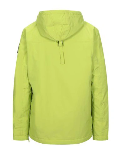 Shop Napapijri Jackets In Acid Green