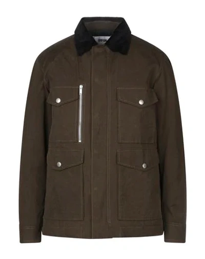 Shop Mauro Grifoni Jackets In Military Green
