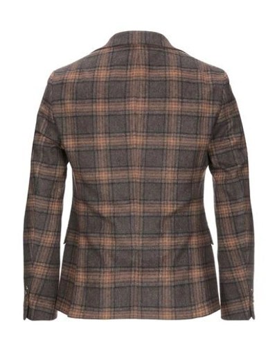 Daniele Alessandrini Suit Jackets In Dark Brown