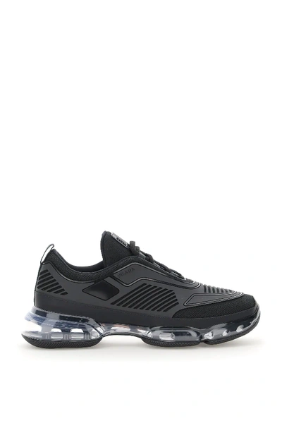 Shop Prada Cloudbust Air Sneakers In Black