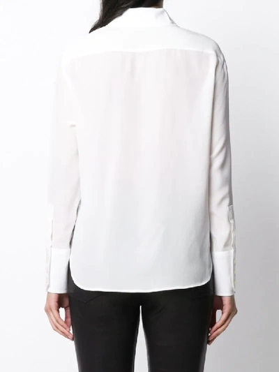 Shop Saint Laurent Classic Collar Shirt In White