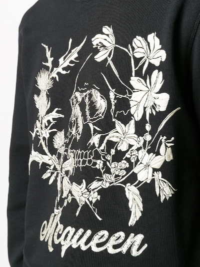 Shop Alexander Mcqueen Skull Embossed Sweatshirt In Black