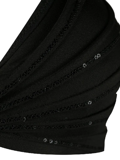 Shop La Perla Conchiglia Triangle Bikini Top In Black