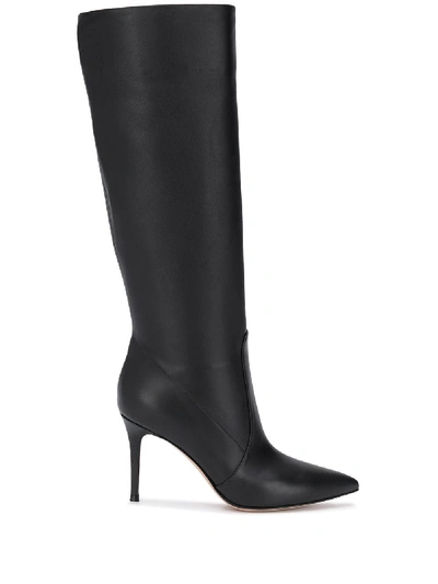 Shop Gianvito Rossi Leather Boots In Black