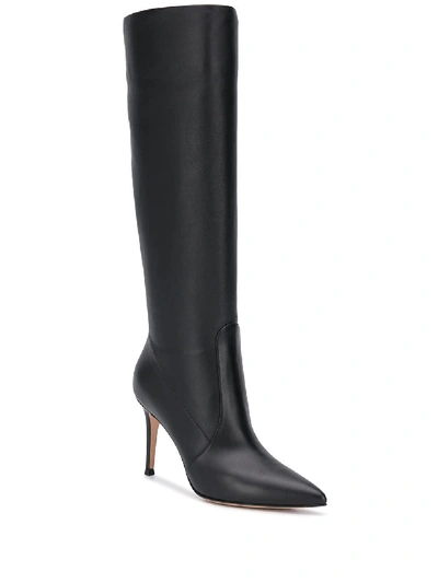 Shop Gianvito Rossi Leather Boots In Black