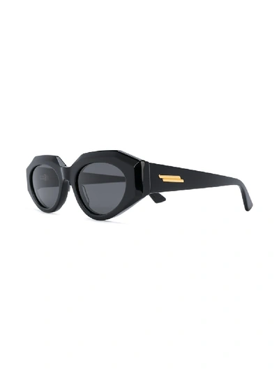 Shop Bottega Veneta Sunglasses In Black