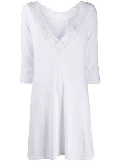 Shop La Perla Layla Short Nightgown In White