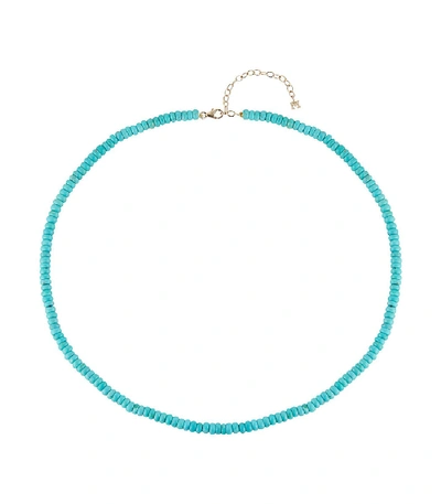 Shop Mateo Turquoise Beaded Necklace - 4mm Beads