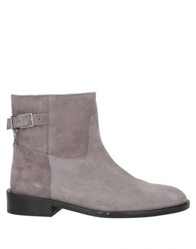 Shop Patrizia Pepe Ankle Boots In Grey