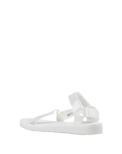 Shop Suicoke Woman Sandals White Size 7 Nylon