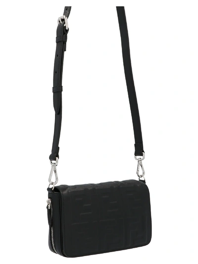 Shop Fendi Flap Bag In Black