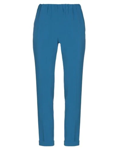 Shop Alberto Biani Casual Pants In Deep Jade