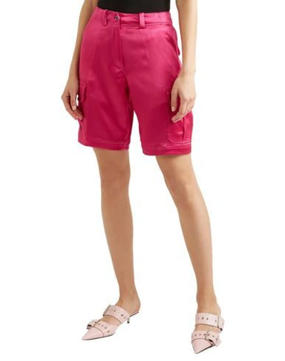 Shop Sies Marjan Woman Shorts & Bermuda Shorts Garnet Size 8 Triacetate, Polyester In Red