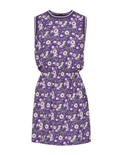 Shop Anna Sui Short Dresses In Purple