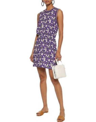Shop Anna Sui Short Dresses In Purple