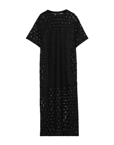 Shop Anna Sui Long Dress In Black