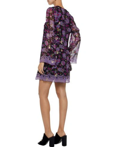 Shop Anna Sui Short Dresses In Mauve