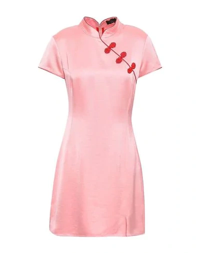 Shop De La Vali Short Dress In Pink