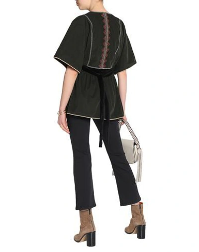 Shop Talitha Blouses In Military Green