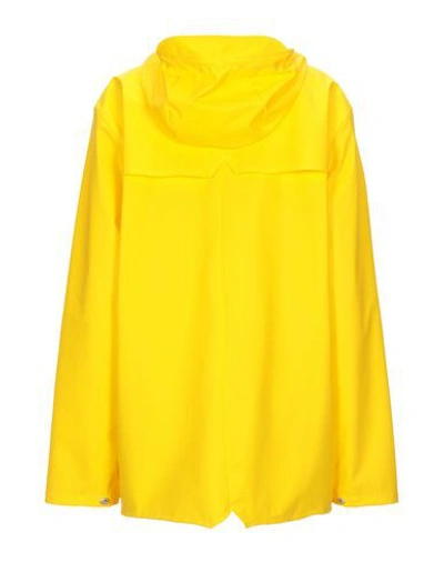 Shop Rains Full-length Jacket In Yellow