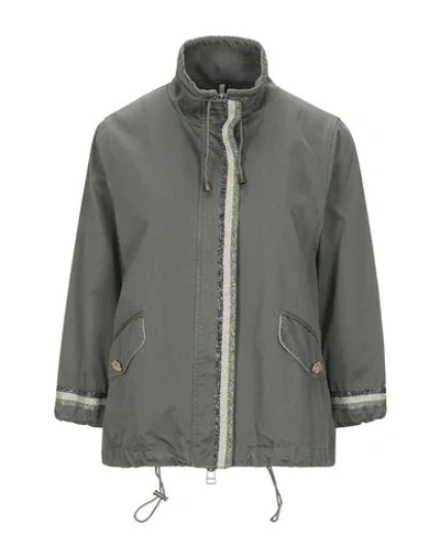 Shop Alessandra Chamonix Jackets In Military Green